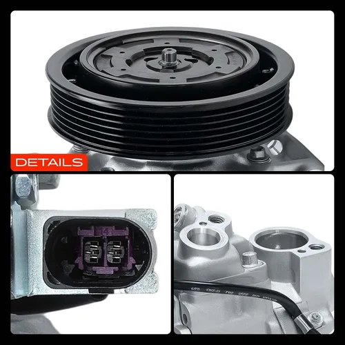 Vista 9 de A-Premium - Compresor de aire acondicionado de CA compatible con Audi A6 2006-2011, A6 Quattro 2008-2011, Q5 2009-2012, S4 2010-2012, S5 2010-2012