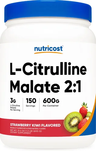 Vista 7 de Nutricost L-citrulina malato 2:1 (10.58 oz) (frambuesa azul)