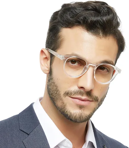 Vista 2 de OCCI CHIARI - Gafas de lectura redondas elegantes para hombres y mujeres, lectores ligeros y cómodos