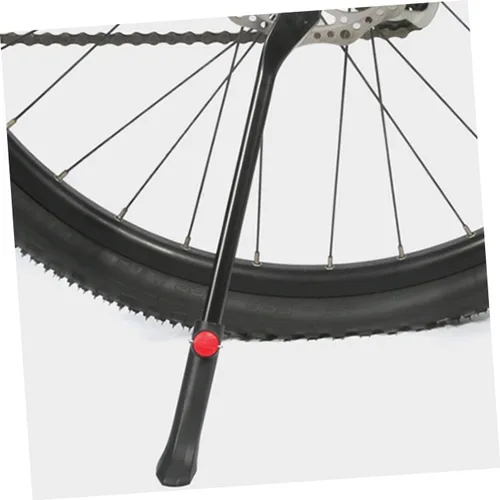 Vista 4 de Kisangel Accesorios de bicicleta de montaña Aleación de aluminio Kickstand Bike Kickstand Soporte lateral telescópico Pies antideslizantes Ajuste