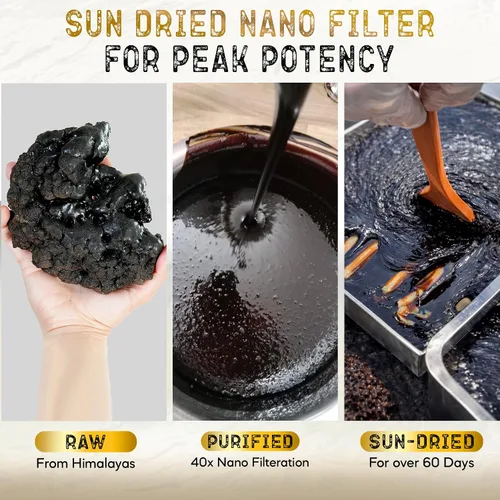 Vista 6 de NutroTonic Auténtico Shilajit del Himalaya El más potente 60 días secado al sol 40X Nano filtrado 86.7% ácido fúlvico, 8.7% ácido húmico
