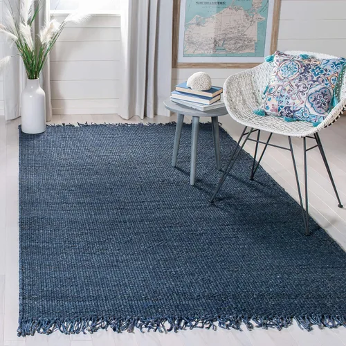 Vista 24 de SAFAVIEH Natural Fiber Collection - Alfombra decorativa de 2 x 3 pies, color verde, hecho a mano con flecos de yute tejido, ideal para zonas de alto