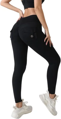 Vista 4 de LCMTWX Leggings de algodón con estampado de leggings atléticos para mujer, pantalones deportivos de yoga, pantalones deportivos para mujer, leggings