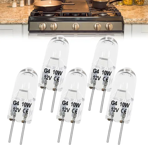 Vista 8 de Bombilla LED de vidrio G8 para microondas equivalente a 50 W, 130 V, 5 W, 500 lm, luz blanca diurna, compatible con campana de microondas GE Samsung