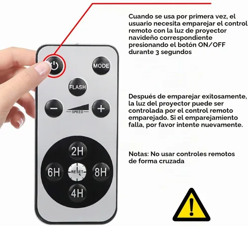 Vista 7 de Luces de proyector láser de Navidad, luces de proyección LED de 8 patrones con control remoto, proyectores de paisaje, espectáculo de estrellas