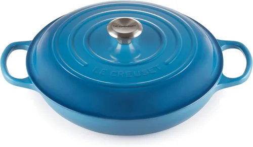 Vista 25 de Le Creuset Signature - Sartén de hierro fundido esmaltada con mango de hierro, 3,5 qt., alcachofa