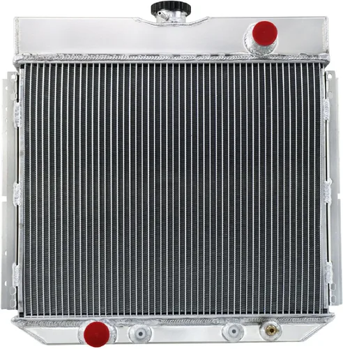 Vista 6 de Radiador de aluminio de 4 filas para Ford 1970-73 Maverick 1967-1970 Mustang 1971-1972 Mercury Comet 3.3L 4.1L 2.8L L6 Base de gas Grande 1968 1969