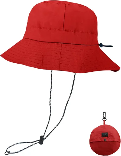 Vista 30 de NPQQUAN Sun Bucket Hats for Woman Men Lightweight Sun Hat Packable Foldable Beige