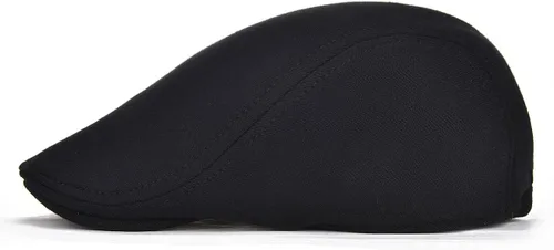 Vista 3 de FEINION Paquete de 2 gorras de algodón para hombre de Newsboy de ajuste suave