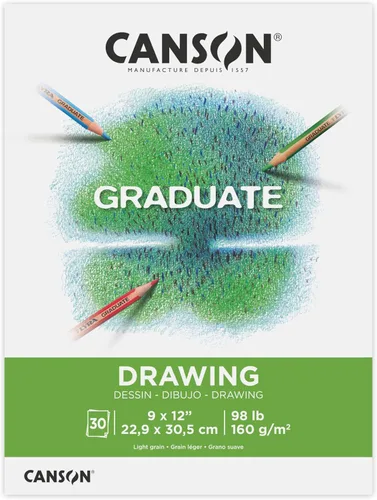 Vista 9 de Canson Bloc de dibujo negro graduado, plegable, 5.5 x 8.5 pulgadas, 20 hojas Papel de artista para adultos y estudiantes, dibujo, bocetos y diario