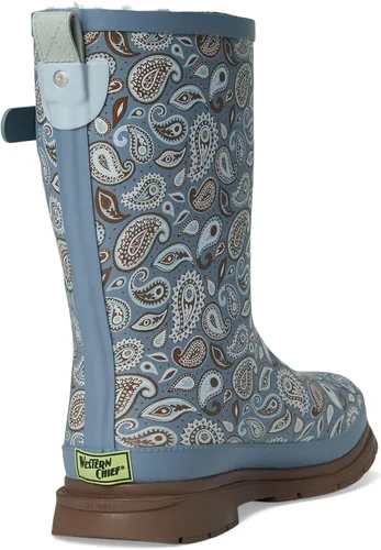 Vista 5 de Western Chief Botas de lluvia altas e impermeables para jardín al aire libre para mujer Bandana