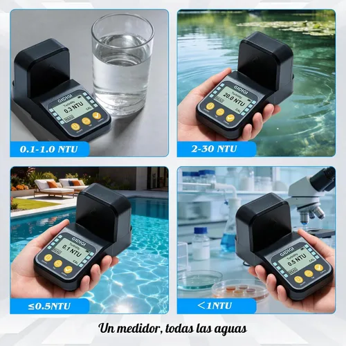 Vista 6 de Portable Lab Turbidity Meter 0-1000NTU with Standard Solution Kits