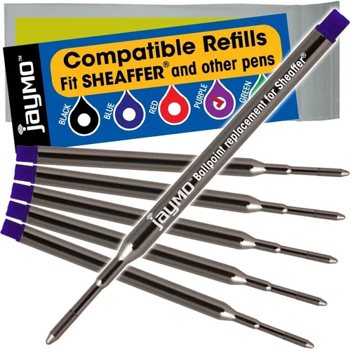 Vista 13 de Jaymo Repuesto para Sheaffer K 99335 - Medidas 3.75 in / 95 mm de largo - Recambio de bolígrafo - 12 negro