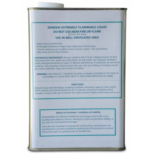 Vista 2 de Pegamento de vinilo para cemento SX-69, lata de 128 onzas, adhesivo de calidad industrial