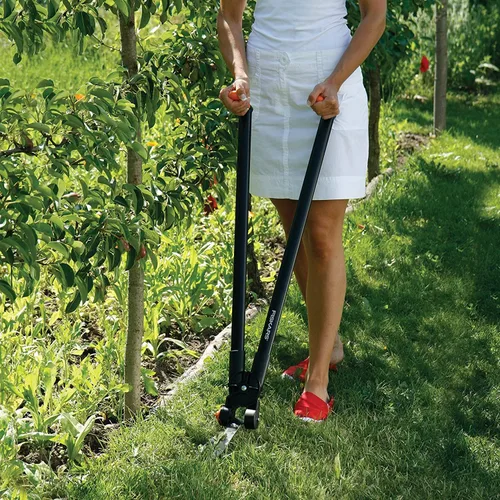 Vista 6 de Fiskars PowerLever 1001565 - Tijeras multifuncionales para setos y césped, alcance de hasta 8.2 ft, color negro/naranja