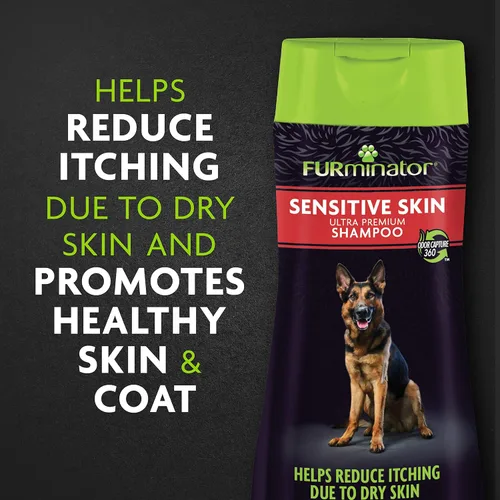 Vista 4 de FURminator Sensitive Skin Ultra Premium Champú para Perros, 16 Oz.