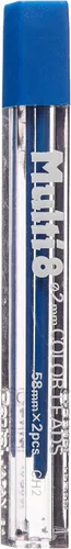 Vista 7 de Pentel CH2 Multi 8 - Recambio de lápiz de color de 0.079 in (2 cables por tubo) - Plomo rojo