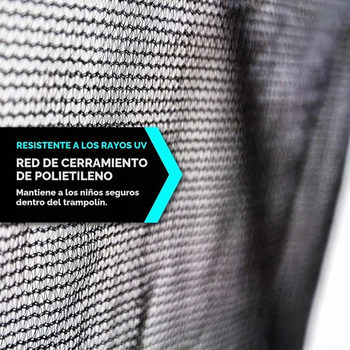 Vista 5 de Sportspower Trampolín para exteriores con red de seguridad, 15 pies