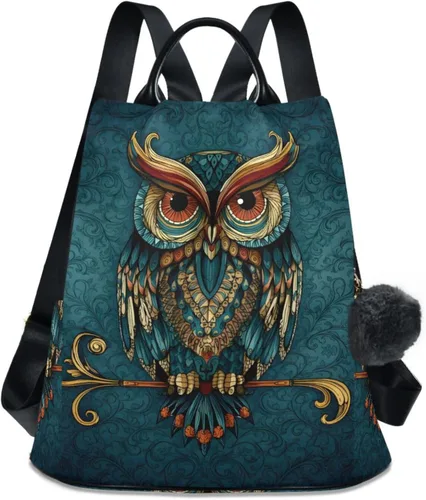 Vista 25 de ALAZA - Mochila para mujer, divertida, antirrobo, a la moda, bolsa de hombro, mochila de mujer, Alquimia, Classic