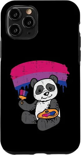 Vista 10 de iPhone 14 Panda Painting Animal LGBTQ Bisexual Flag Gay Pride Ally Bi Case