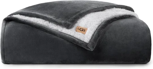 Vista 21 de UGG Nita - Manta para sofá, forro polar de lujo, 50 x 70 pulgadas, color Blanco