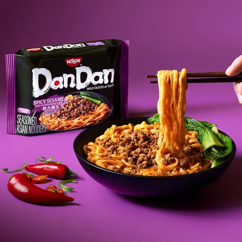 Vista 6 de Nissin Bold Tastes of Tokyo Dan Dan - Fideos de ramen de sésamo picante, 20