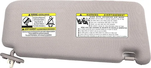 Vista 2 de Ezzy Auto Visera parasol gris claro para lado izquierdo del conductor para Venza con techo corredizo 2009 2010 2011 2012 2013 2014 2015 2016