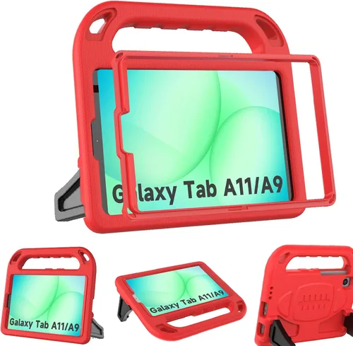 Vista 7 de BMOUO Funda infantil para Samsung Galaxy Tab A11 de 8.7 pulgadas 2025/A9 8.7 pulgadas 2023 /Tab A7 Lite de 8.7 pulgadas 2021 con protector de Azul
