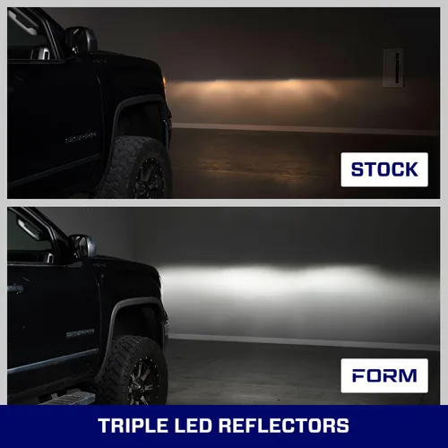 Vista 7 de Form Lighting Faros LED Reflectores Secuenciales compatibles con GMC Sierra 1500/2500/3500 2014-2018 (pareja)