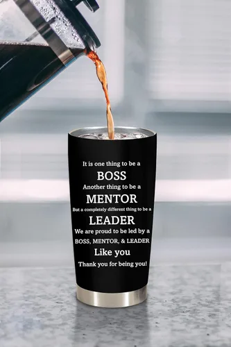 Vista 4 de Regalos personalizados para mujer jefa, vaso de 20 onzas, los mejores regalos para mujeres, regalos para jefe, regalos para jefe, regalos