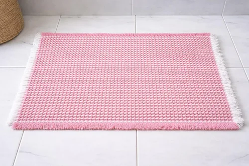 Vista 21 de Tapete de Baño Waffle Mejorado – Ultra Suave, Súper Absorbente y Alfombra Antideslizante con Borlas, Lavable a Máquina, Respaldo de Goma para Baño