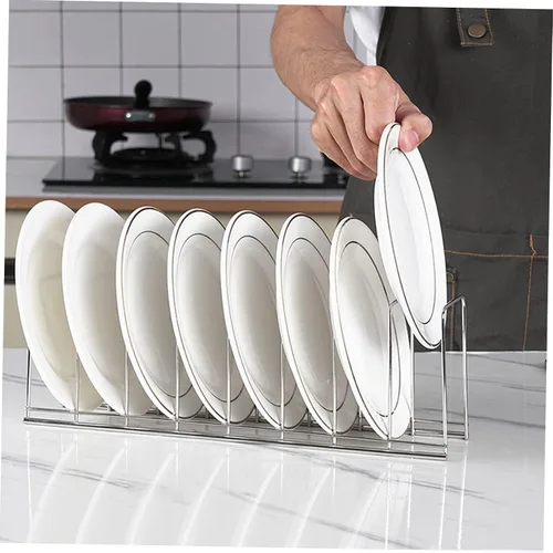Vista 4 de Soporte para tapa de olla, soporte para tapa de olla, estante de almacenamiento compacto para encimera para cocina