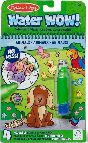 Vista 15 de Melissa & Doug On The Go Water Wow! Almohadilla de actividades para colorear reutilizable que se revela con agua - Selva