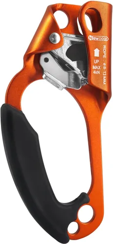 Vista 13 de NewDoar Certificado UIAA y CE - Ascendedor de mano para escalada en roca, arborista, equipo de rapel para cuerda de 8~13MM