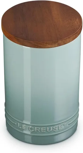 Vista 23 de Le Creuset Signature Salero y Recipiente de Almacenamiento con Tapa de Madera, 26 oz., Cerise