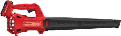Vista 9 de CRAFTSMAN 20V MAX Soplador de hojas inalámbrico con batería y cargador, soplador eléctrico de hojas para superficies duras, potente hasta 90 MPH