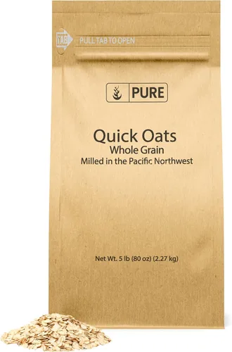 Vista 4 de PURE ORIGINAL INGREDIENTS Paquete de polen de abeja y avena rápida, desayuno abundante, cereales, sin rellenos