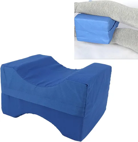 Vista 8 de Almohada de rodilla para dormir de lado, almohada de espuma viscoelástica para piernas entre las piernas, almohada para dolor de cadera y espalda