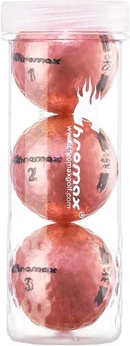 Vista 7 de Chromax Pelotas de golf metálicas de colores M5 (paquete de 3 tubos)