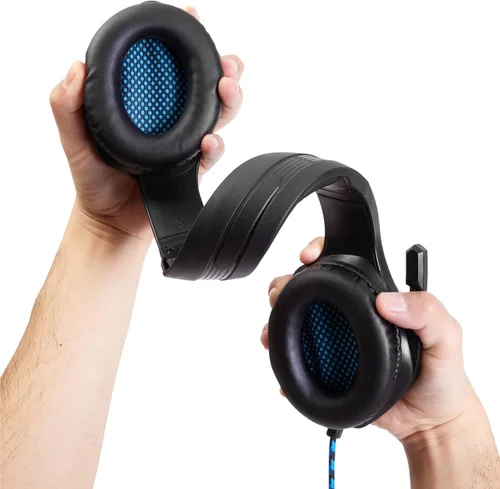 Vista 7 de Auriculares profesionales con cable para juegos compatibles con Windows, macOS, Playstation, PS Vita, PSP, Xbox, Nintendo Switch y 3DS, Android e