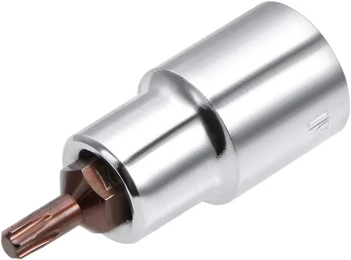 Vista 6 de uxcell Longitud del acero 180.4 ft m del zócalo S2 de la broca Torx de la impulsión de 1/2 pulgada T25