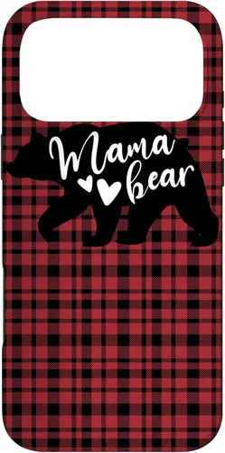 Vista 22 de Mama Bear Buffalo Black and Red Plaid Family Women Mom Gifts Case for iPhone 17