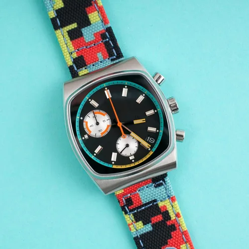Vista 107 de StrapHabit Correa de reloj de liberación rápida, correa de reloj de tela de vela, dos longitudes, correa de reloj de piel de nailon, 0.748 in, 0.787