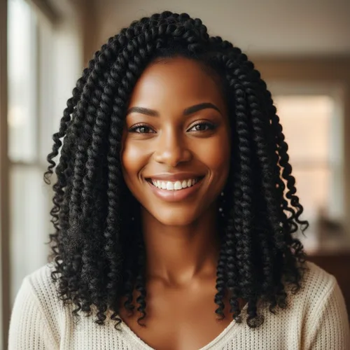 Vista 8 de Fulcrum Pelo de ganchillo Passion Twist de 8 pulgadas, 9 paquetes de cabello pretrenzado y prerrizado para mujeres negras (8 pulgadas