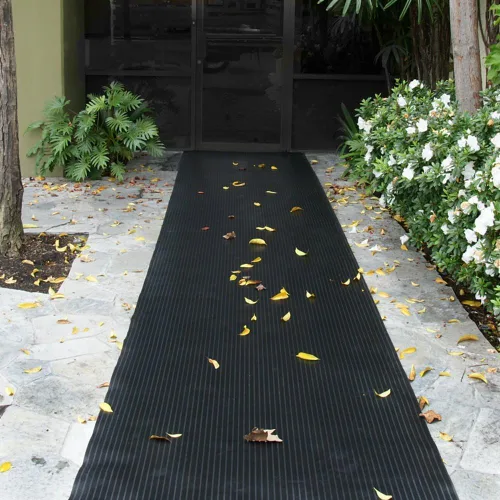 Vista 6 de Rubber-Cal Alfombrillas de goma corrugada de costillas compuestas, rollo de 1/8 pulgadas de grosor x 3 pies x 1 pie