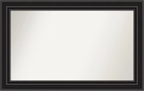 Vista 103 de Amanti Art Espejo personalizado, espejo de baño negro puente, espejo de pared o espejo de tocador de baño sobre el fregadero (26 x 26 pulgadas)