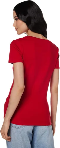 Vista 4 de Tommy Hilfiger Camiseta con cuello en V para mujer