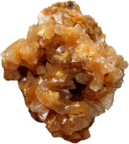 Vista 6 de Minerales Piedras de cristal de apofilita naranja natural Ensayo o cristal Piedras de cristal y cristales Decoración de piedras de cristal de cuarzo