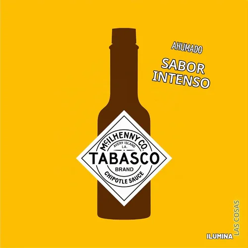 Vista 3 de Bote de Salsa de Pimiento Tabasco Chipotle 60Ml