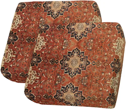 Vista 9 de Fundas elásticas de cojín para sofá de Navidad, seccional, individual, en forma de L, T, con parte inferior elástica, diseño retro de gnomos
